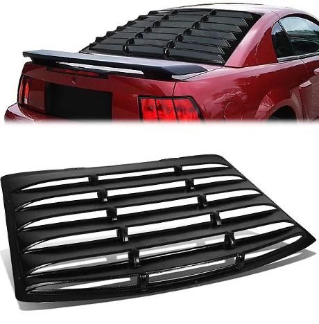 LA Zona Auto Parts 1994 to 2004 Mustang Coupe Rear Window Windshield Louvers Cover Cubridor de Sol para Ventana