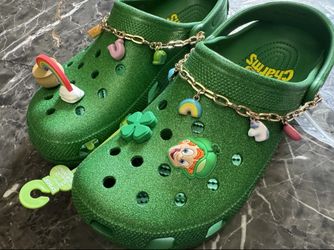 🍀 CROCS Lucky Charms Green Men’s Size 11  BRAND NEW! 🔥