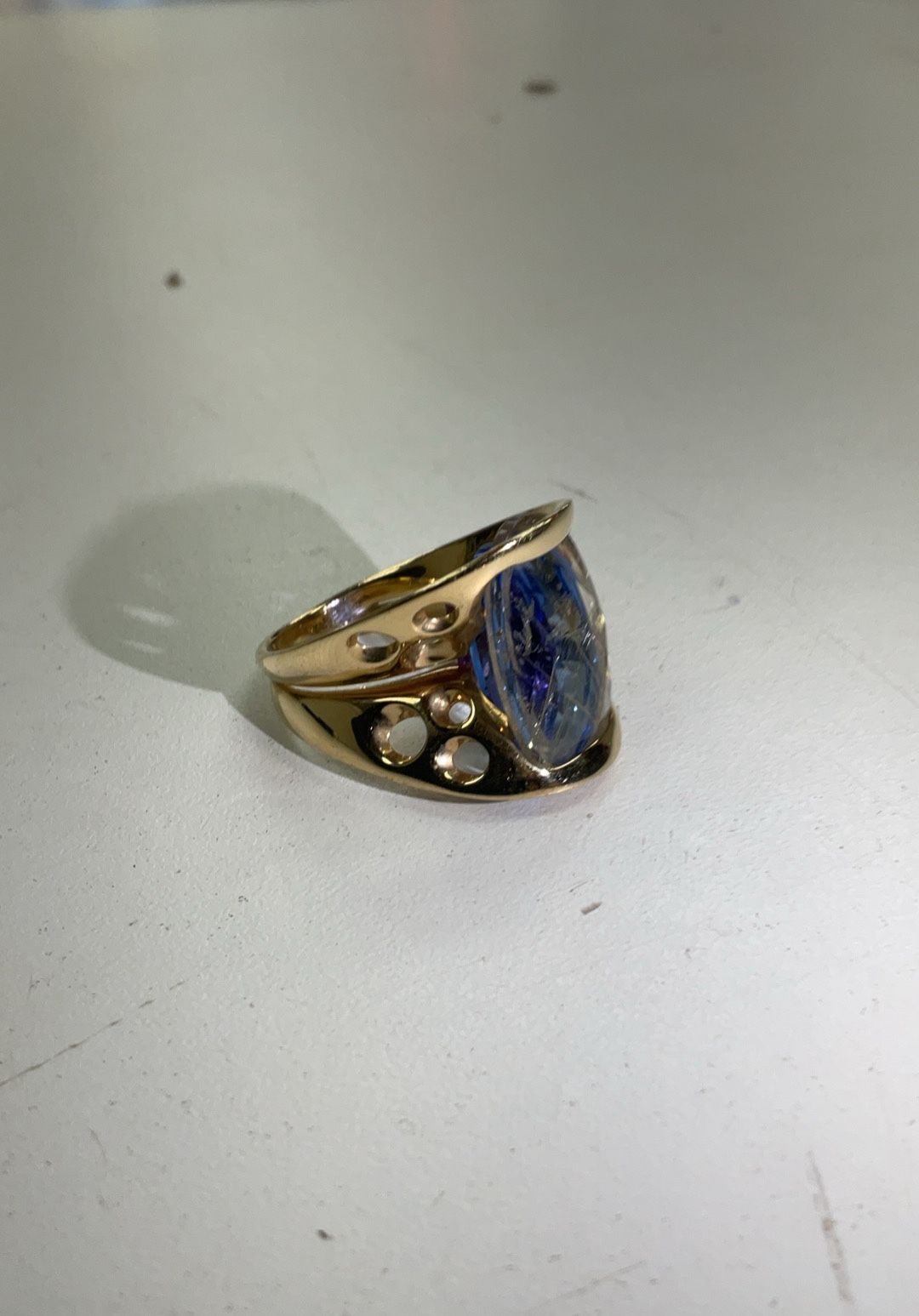 Beautiful 14 Karat Cosmic Eclipse Ring