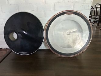24” Bass Drum Heads – Aquarian Batter + Black Resonant