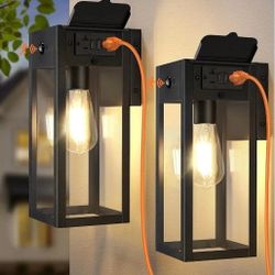 Exterior Motion Sensing Porch Light With GFCI New