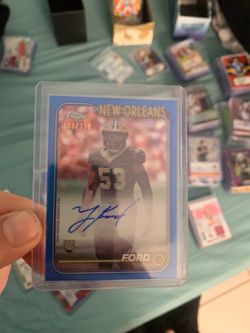 Jaylon Ford Topps Chrome RC Auto 101/150