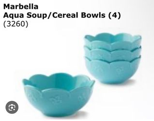 3260 Marbella aqua bowls set of 4