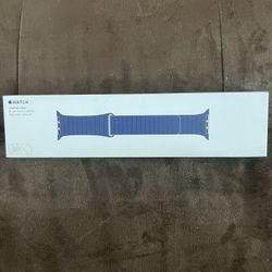 Apple Watch 42mm Leather Loop Blue L