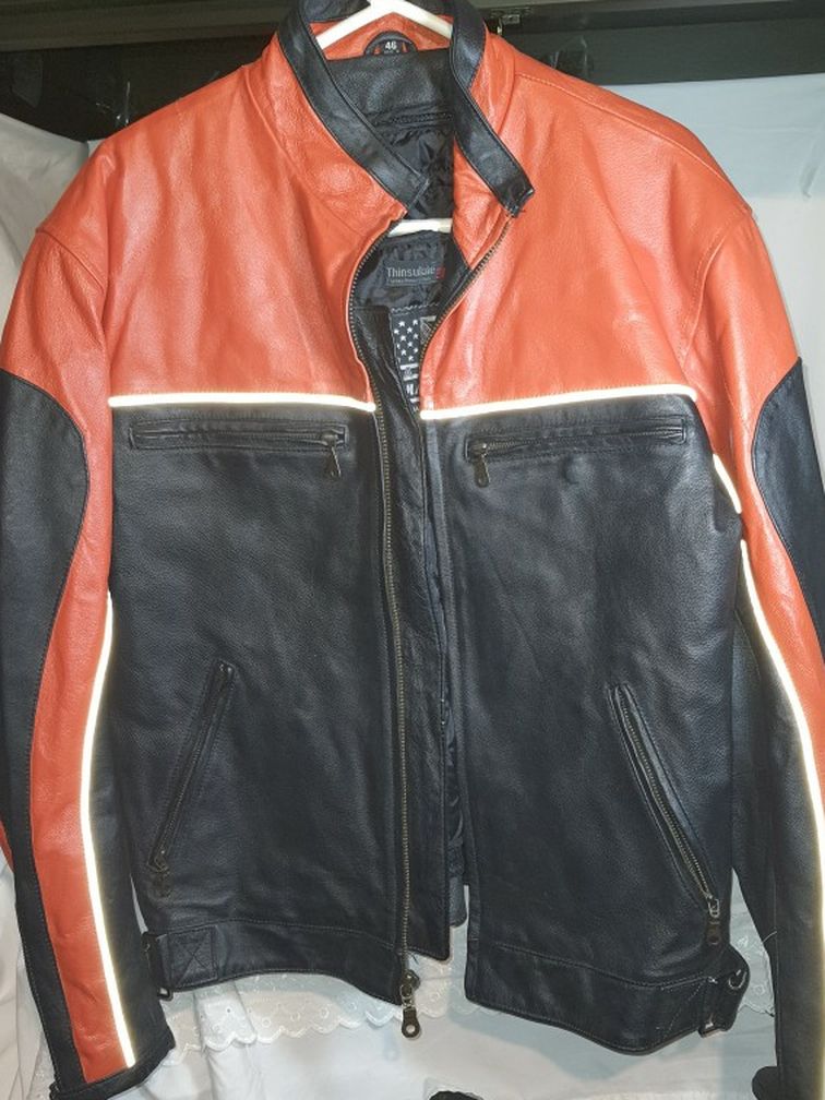 USA Bikers Dream Apparel Men's Leather Jacket