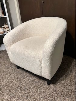 Amazon boucle armchair
