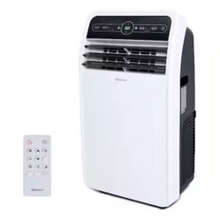 7,800 BTU Portable Air Conditioner Cools 400 Sq. Ft. with Dehumidifier, 3 Fan Speeds and Remote in White