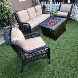 New Fire Pit Patio Set/ Outdoor Furniture/ Conversation Set 