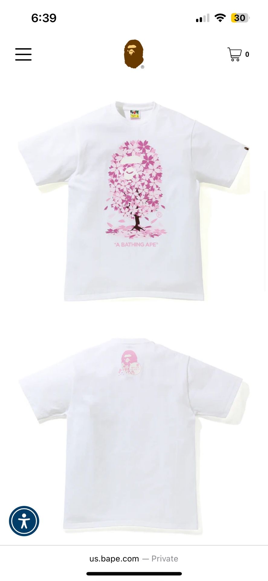 Bape Sakura Tee TRADE FOR CONSOLE