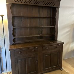 Solid Wood Custom Hutch 