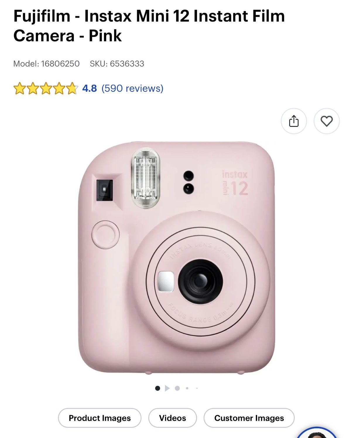Fujifilm Instax Mini 12 - NEW