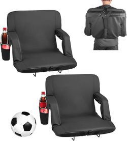 Padded Stadium Seat with Backpack Straps
