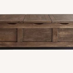 Crate & Barrel Tucker Storage Trunk Coffee Table