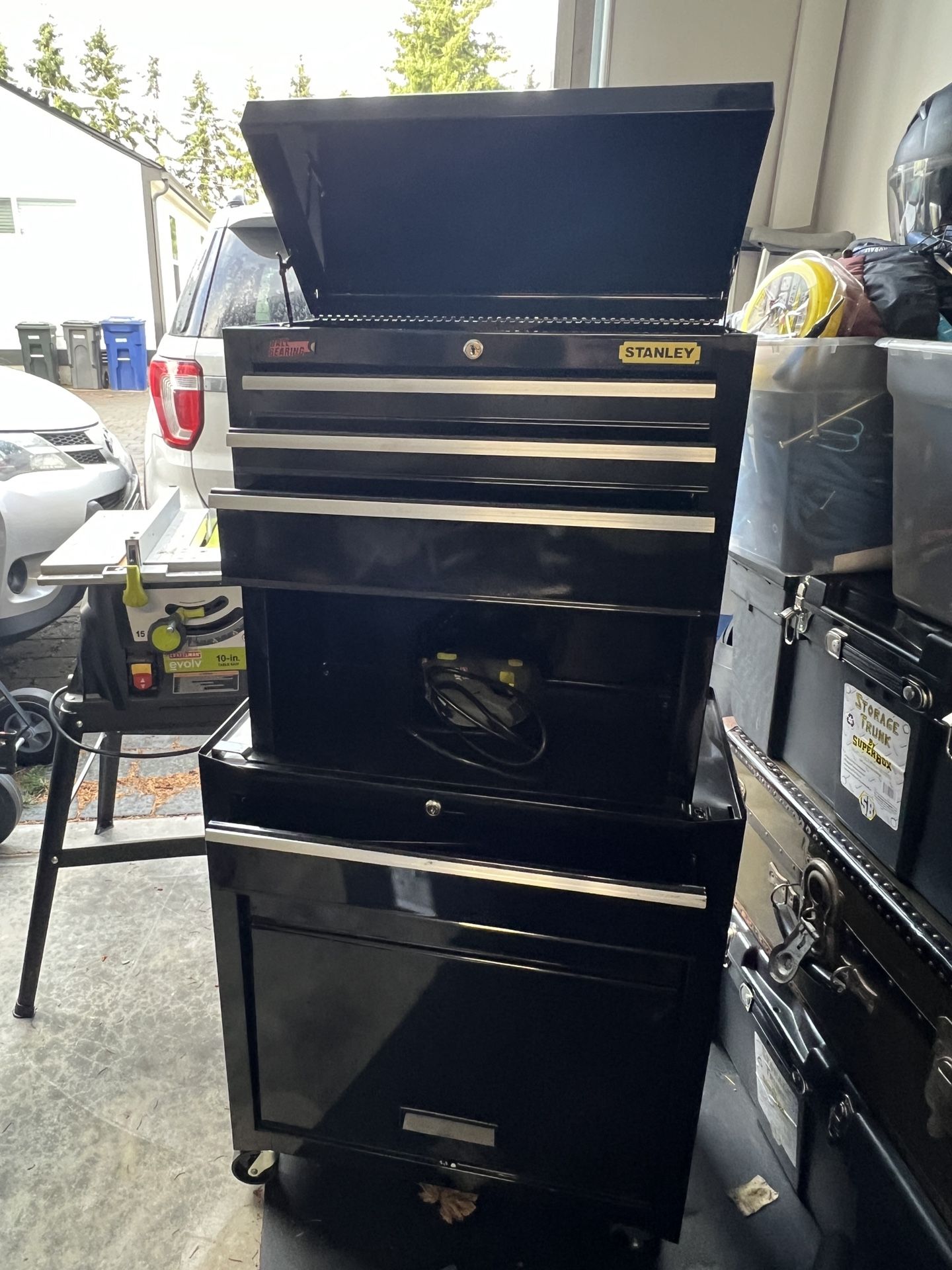 Stanley 11.8-in W x 40.5-in H 5-Drawer Steel Tool Chest (Black) Item #807188 