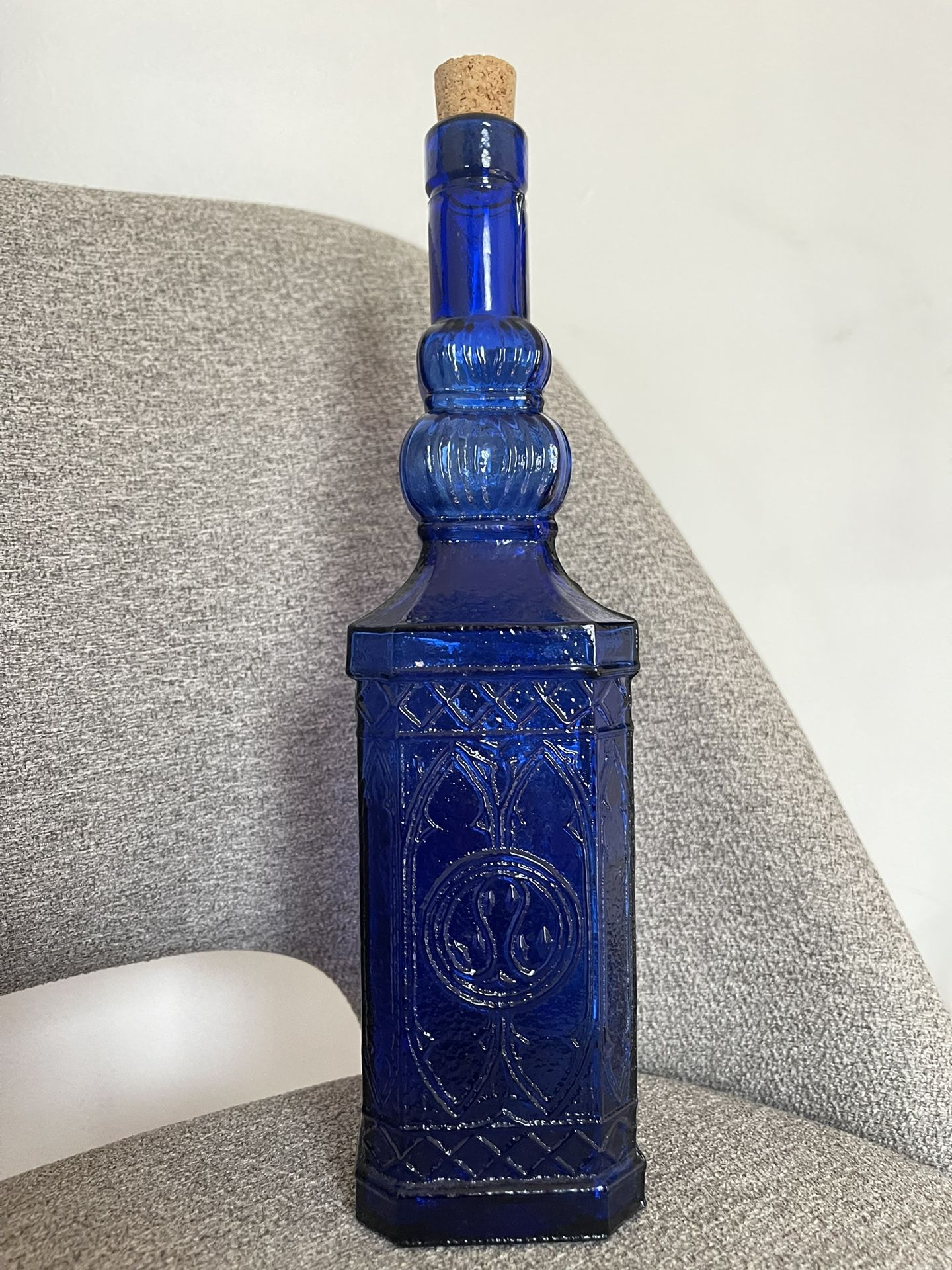 Cobalt Blue Glass Bottle