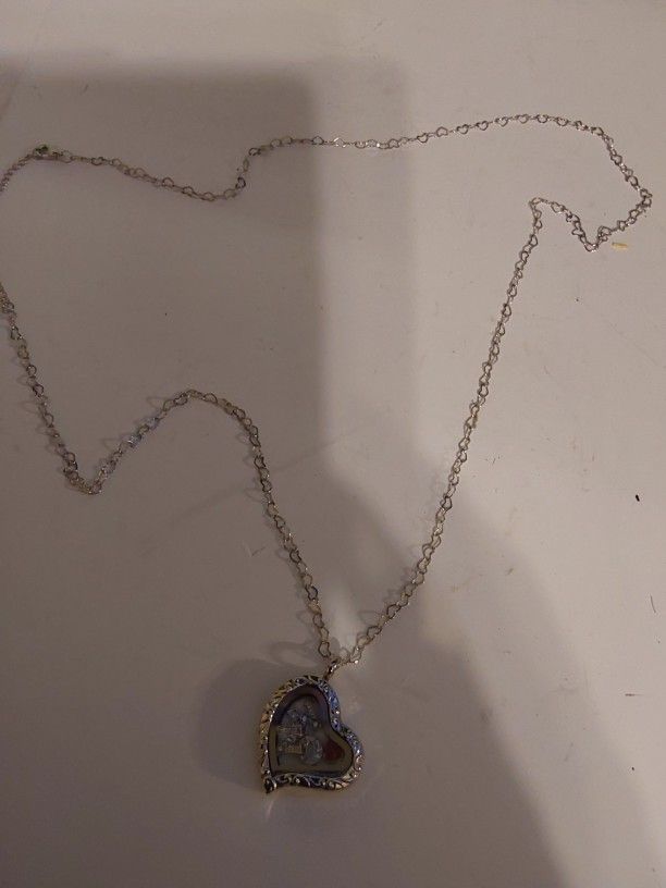Love Mom Forever In My Heart Floating Charm Locket Pendant Necklace (40)