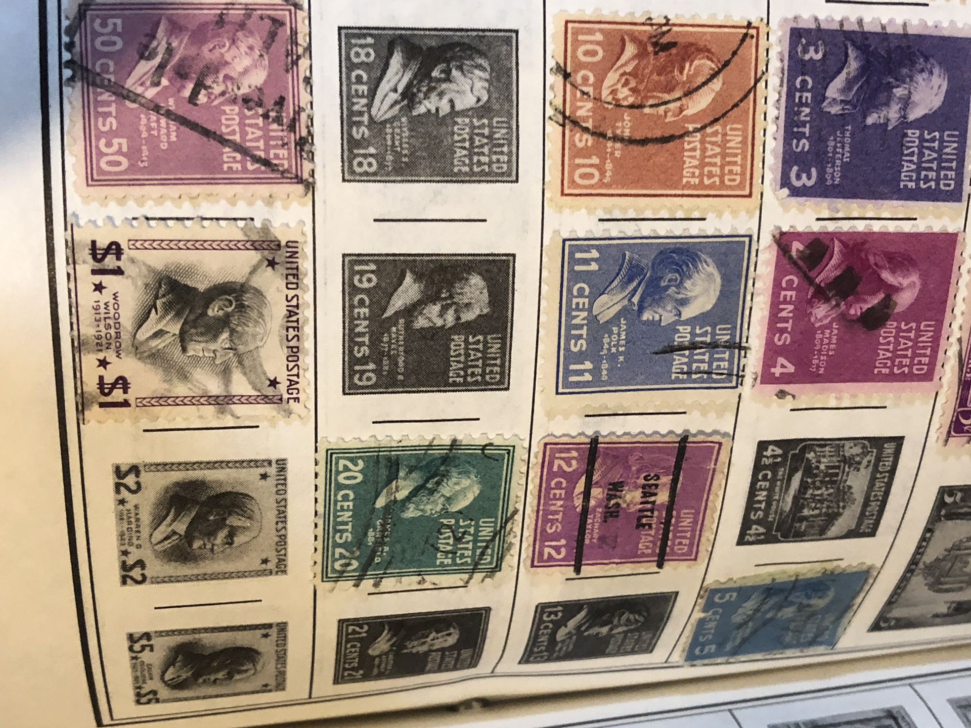 Stamp Collection U.S. Stamps 1924-1938