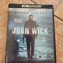 John Wick 4k UHD Blu Ray Movie