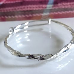 Sterling Silver Braided Style Bracelet 