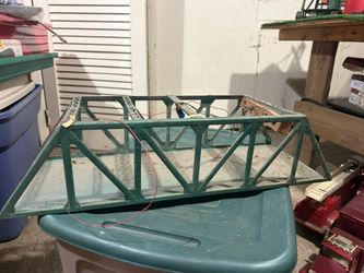 S GAUGE AMERICAN FLYER  #754 DOUBLE TRSSLE BRIDGE WITH  WARNING LIGHT & Extras Lionel Trains 