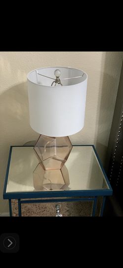 Pink Glass Lamp