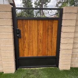 Wrought iron gates