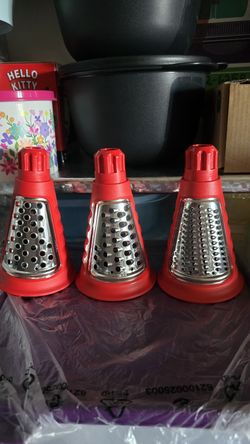 Tupperware cones shredded cheese