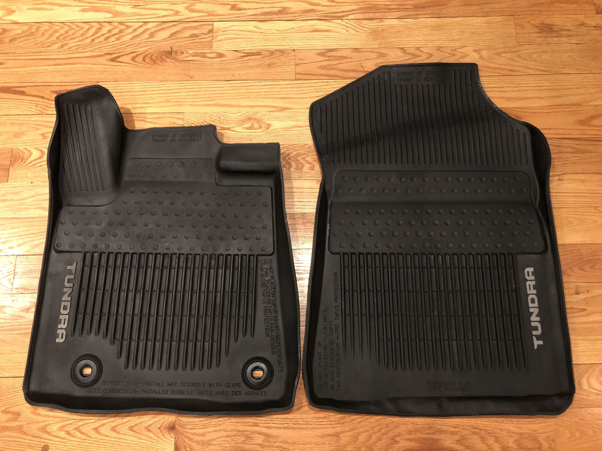 2014-2021 Toyota Tundra OEM All Weather Rubber Floor Mats - Front
