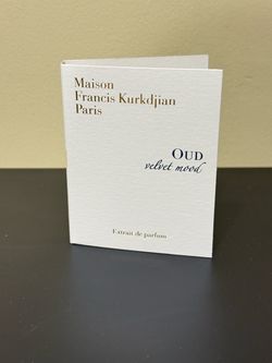 NEW! Maison Francis Kurkdjian Oud Velvet Mood Extrait de Parfum Sample 2ml