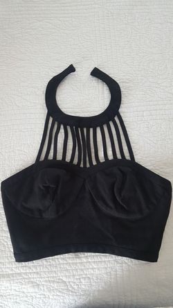 Black Akira Crop Top