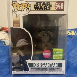 KRRSANTAN FUNKO POP 548 Star Wars FLOCKED New W/ Protector 