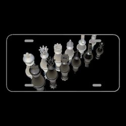 License Plate Novelty Car Front Chess Chess Pieces Figures King