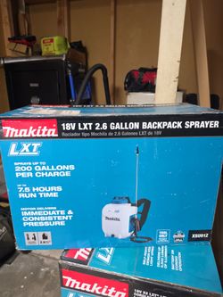 Makita XSU01Z BACKPACK sprayer 18v 2.6 gallon