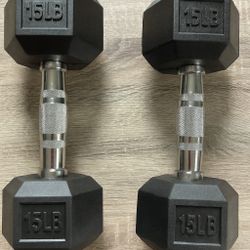 DISCOUNTED PRICE FOR TODAY - 15 POUND DUMBBELL PAIR - PICK UP NOW