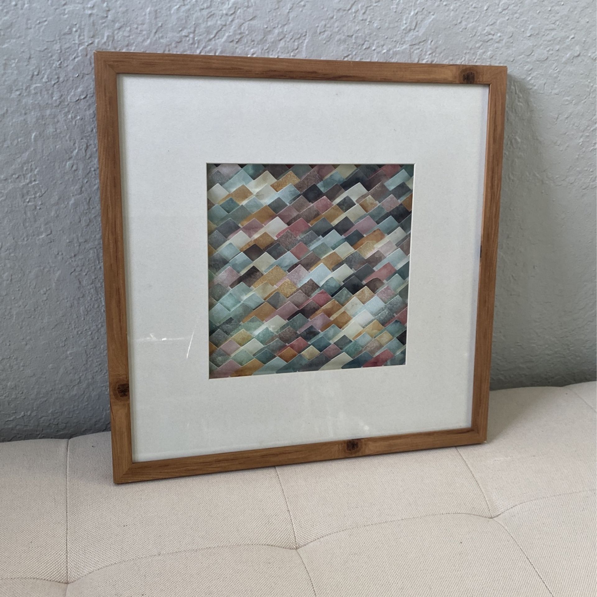 17x17 Wood Framed Art