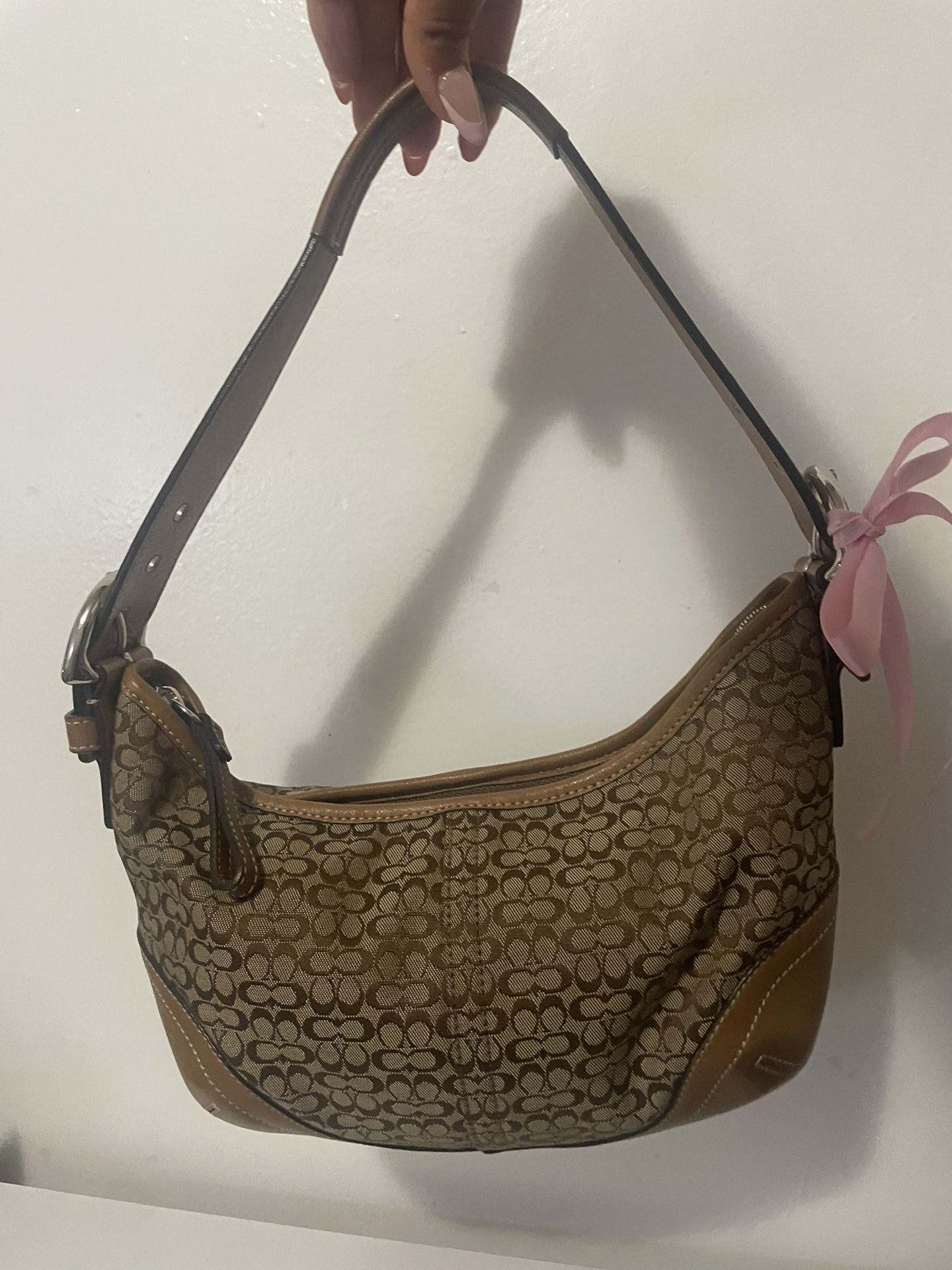 Tan Vintage Coach 6351 Purse