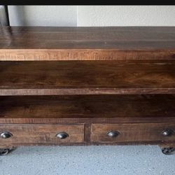 Rustic  Wood Entertainer center - TV Stand 