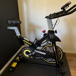 pooboo Exercise Bike, Adjustable Magnetic/Brake Pad Resistance Silent Belt Drive, Indoor Cycling Bike for Home Cardio, Fitness Stationary Bike with 35