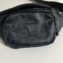 Guess Mens Leather Fanny Pack