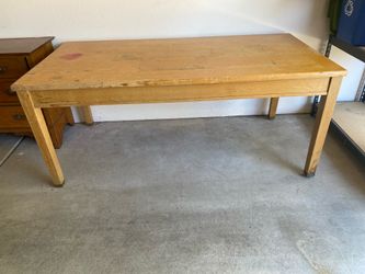 Solid large wooden table