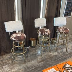 3 Barstool Chairs 