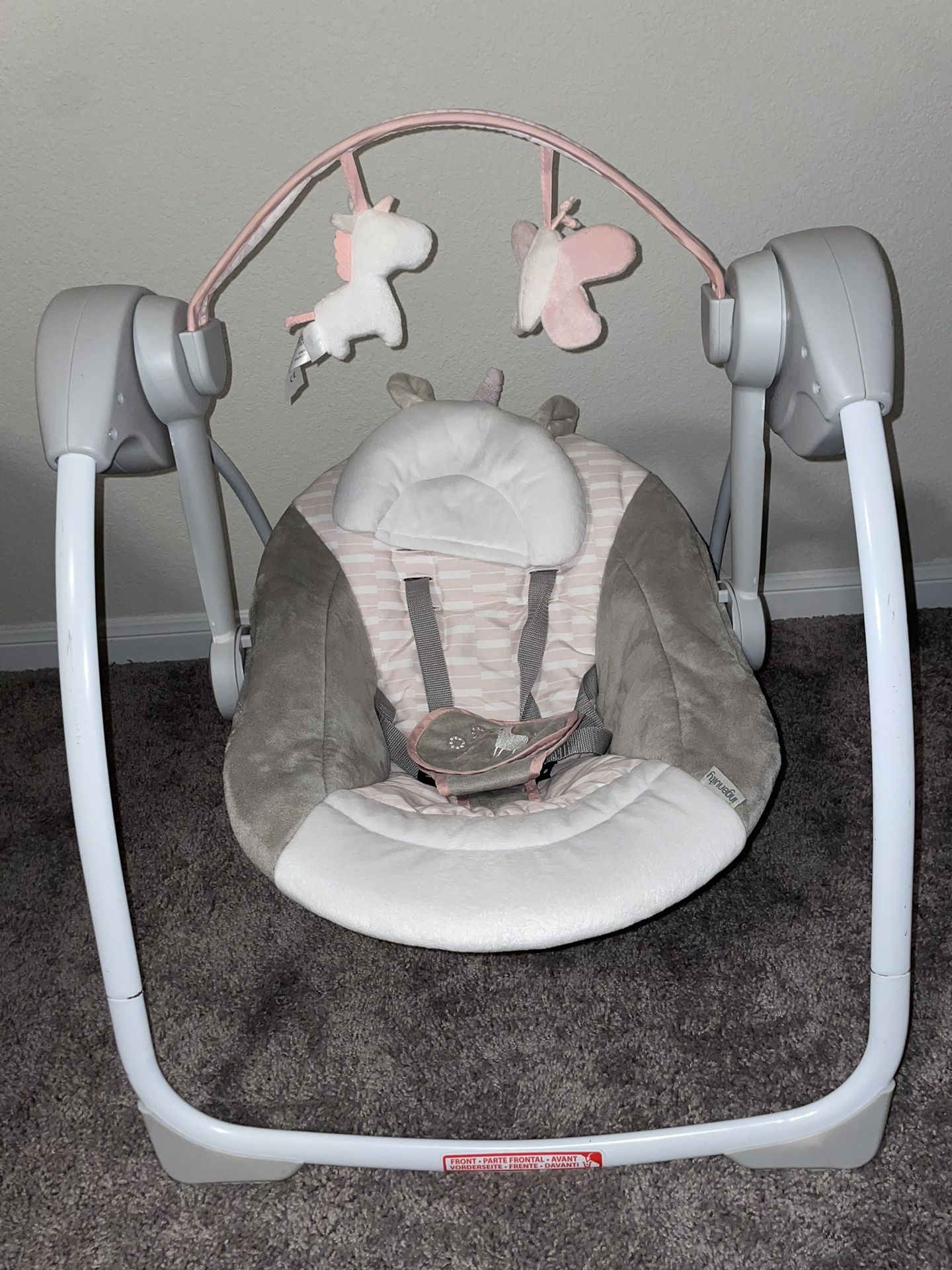 Ingenuity Pink Baby Swing