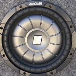 10 Inch Kicker Cvt Shallow Subwoofer With Truck Style Box 