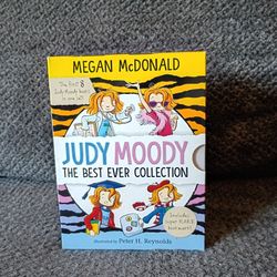 JUDY MOODY Chapter Book BOX SET  By Megan McDonald, Peter Reynolds book 1-8 