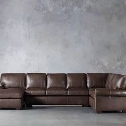 Arhuas - Brentwood leather Large Three Piece Sectional