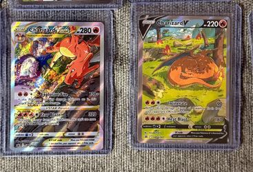 Charizard Vstar and V