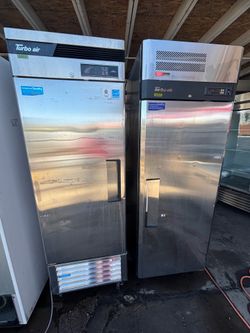 Turbo Air freezer-refrigerator combination in perfect condition—very clean inside and out—and ready to operate.