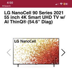 Lg Nanocell 90 4K 120hz Tv 55 Inch