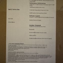 Dell 27 All-in-one