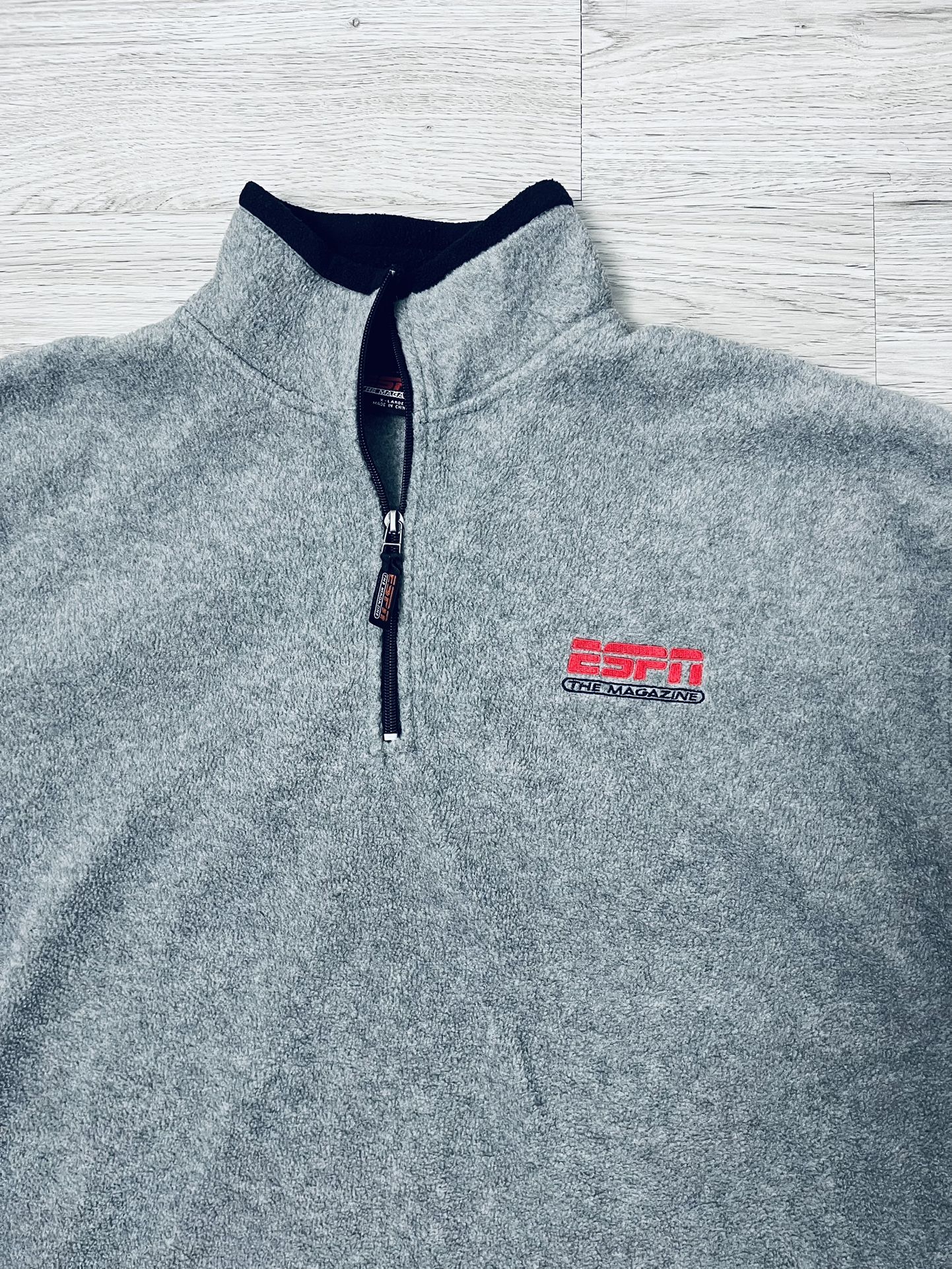 *VINTAGE* ESPN Magazine Fleece Zip Pullover XL